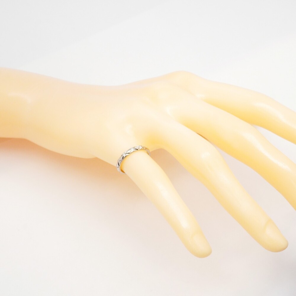 CHANEL Silver Diamond Ring - Picture 9 of 11